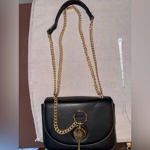 Black Vegan Leather Adjustable Strap MERSI